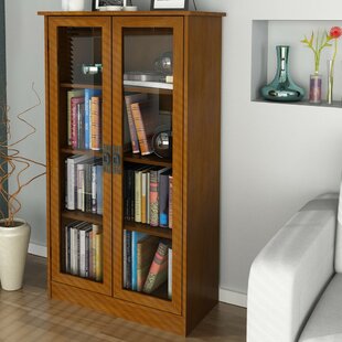 Bookshelves with glass on sale doors for sale